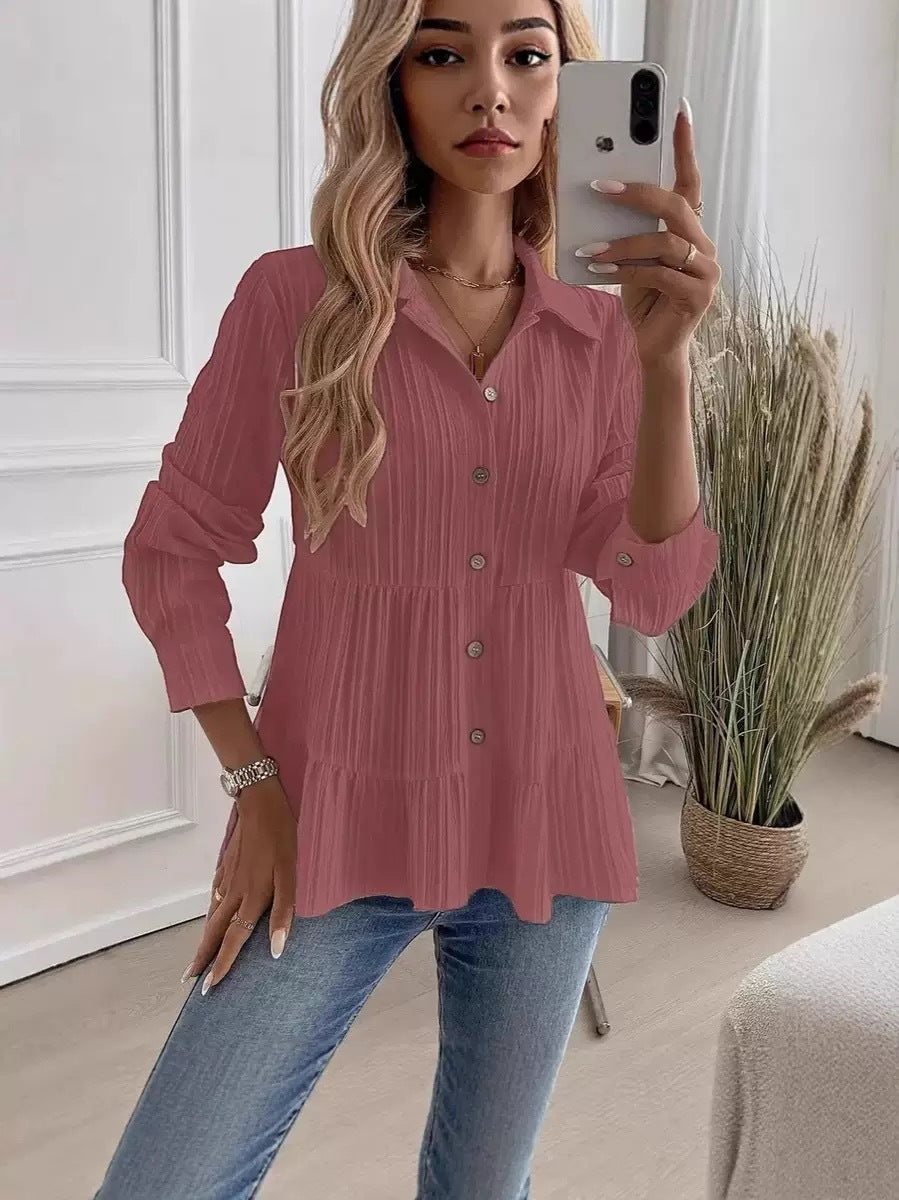Women’s Casual Versatile Long Sleeve Shirt