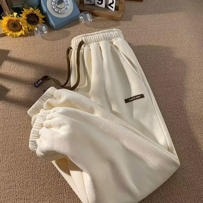 Men's Fleece-Lined Thickened Loose-Fit Casual Pants – Warm & Comfortable