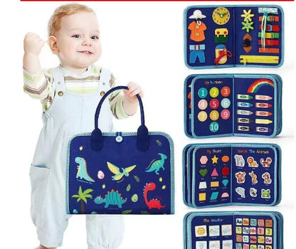 Early Learning Busy Board for Children – Dressing & Buttoning Toy