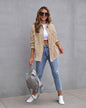 Women’s Fashion Ripped Shirt Jacket – Casual Autumn & Spring Top, Trendy Outerwear