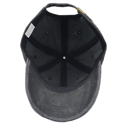 Men’s Black “The Garden Father” Baseball Cap – Funny Embroidered Adjustable Cotton Hat