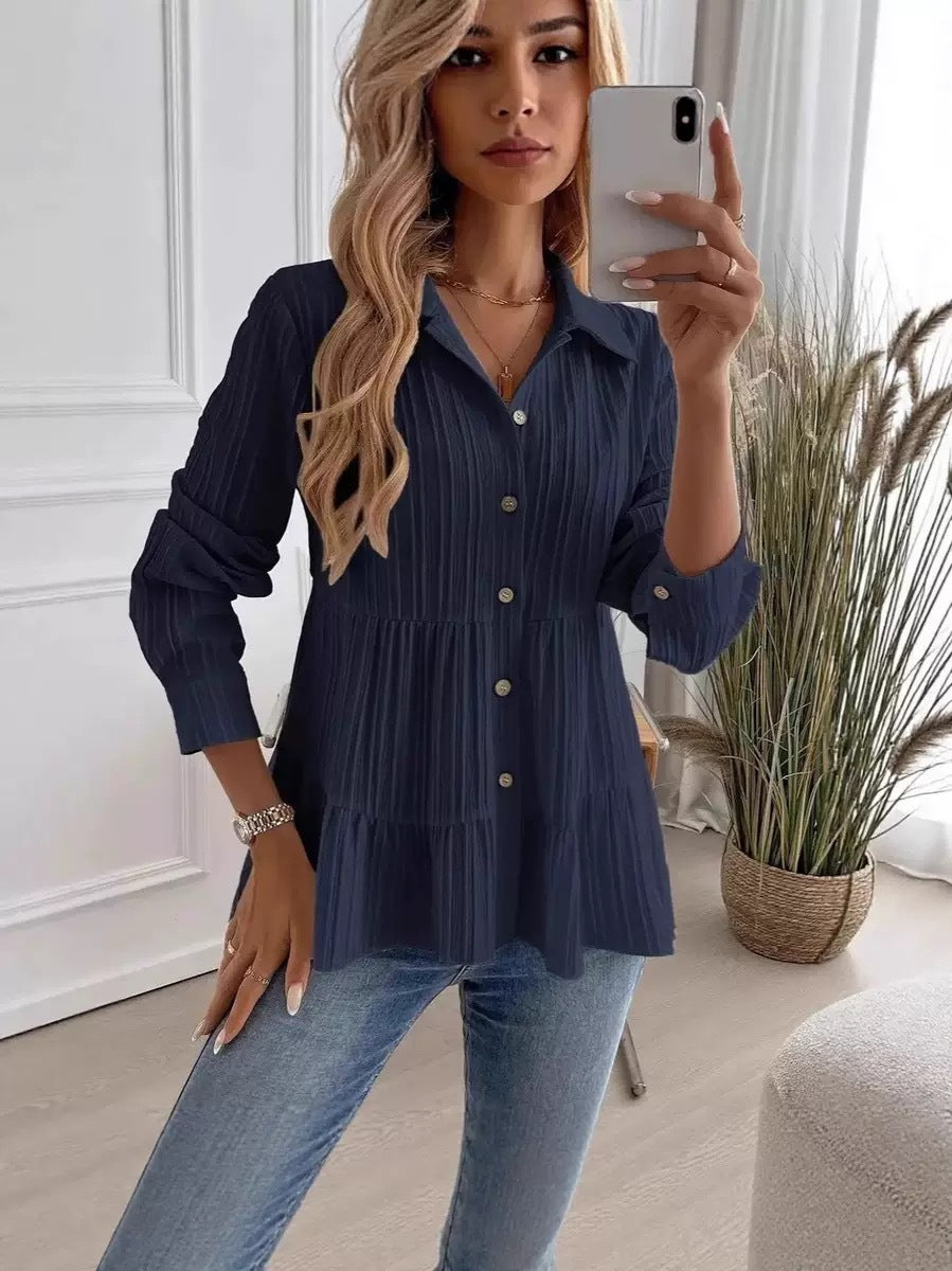 Women’s Casual Versatile Long Sleeve Shirt