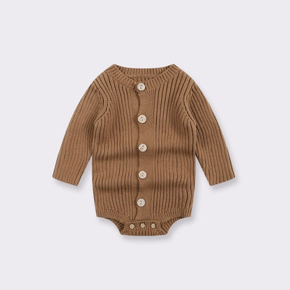 Baby Knitted Sweater Bodysuit – One-Piece Infant Outfit