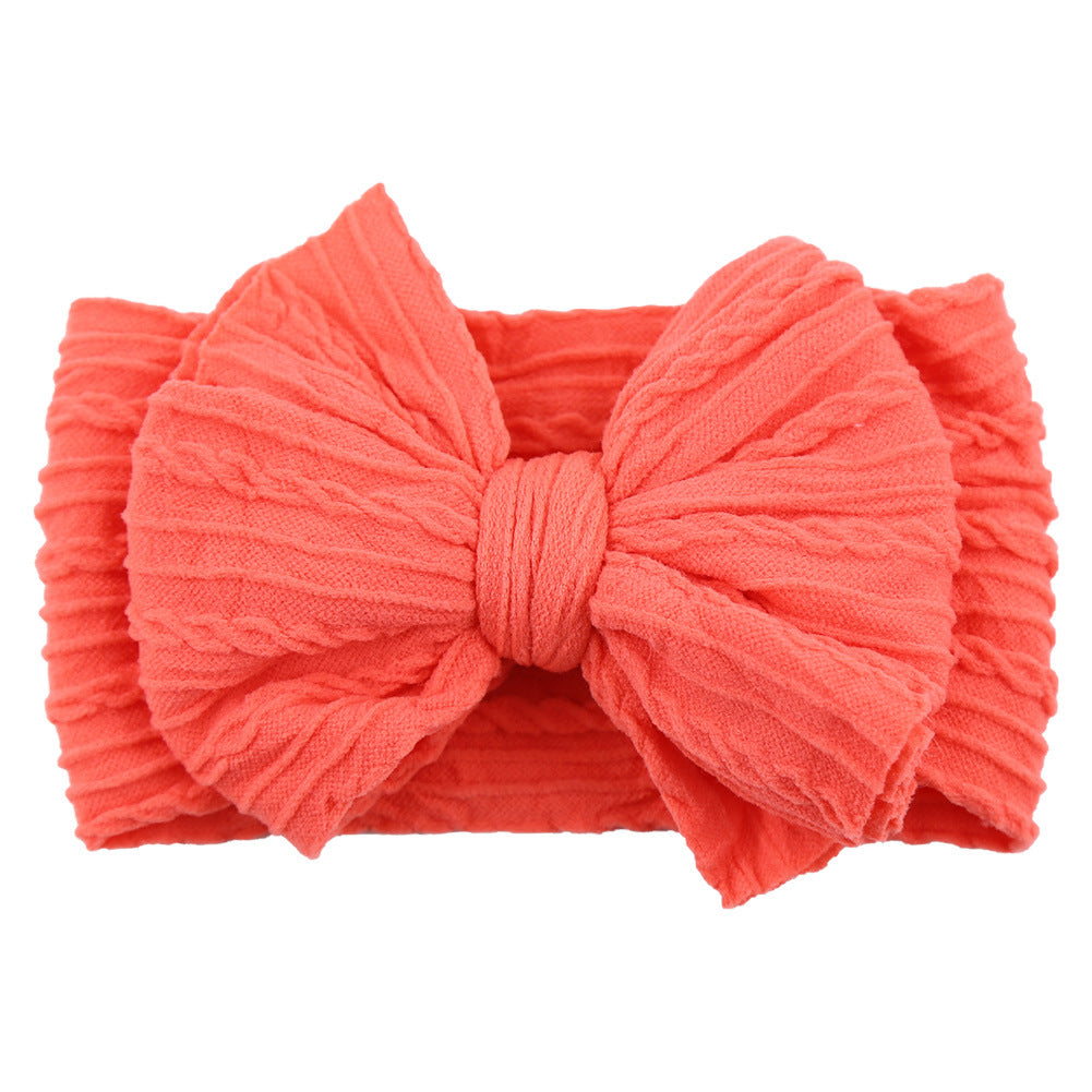 Handmade Baby Headbands – Soft Stretchy Nylon Hair Bands with Bows for Newborns and Toddlers
