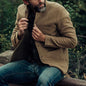 Men’s Solid-Color Wool Jacket – Youthful Trendy Fashion Outerwear