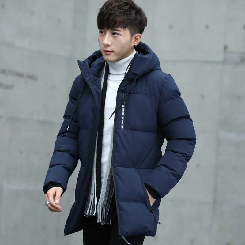 Men’s Fashionable Hooded Down Jacket – Warm Winter Outerwear Coat