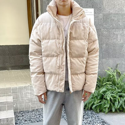 Men’s Stylish Warm Cotton-Padded Jacket – Trendy Sports & Casual Wear