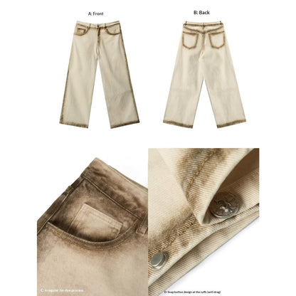 Men’s Loose Straight Retro Streetwear Floor-Length Pants – Casual Trendy Trousers