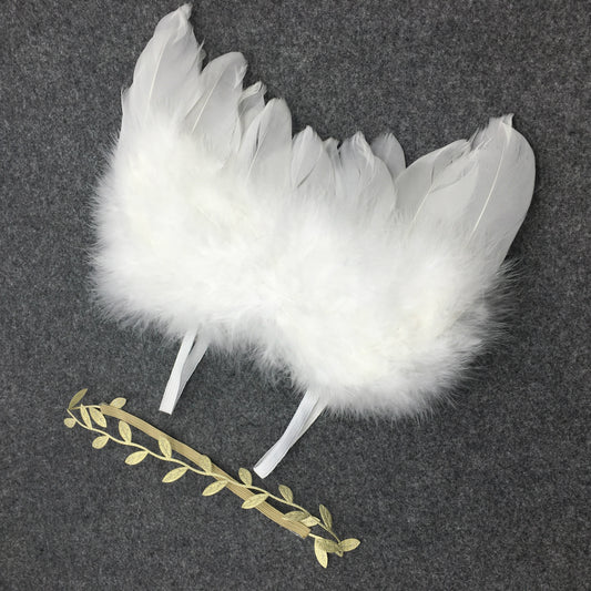Newborn Photography Props White Angel Wing Baby