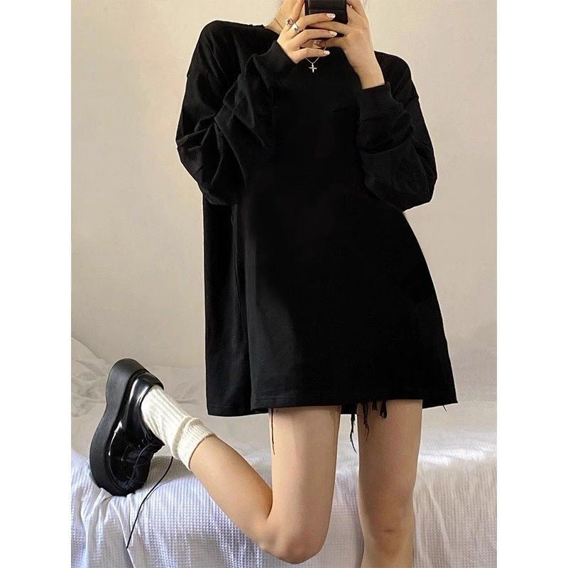 Women’s Loose Long-Sleeve Top – Casual Spring & Autumn Shirt