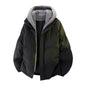 Men’s Winter Padded Fleece Jacket – Loose Fit Two-Piece Style Warm Coat