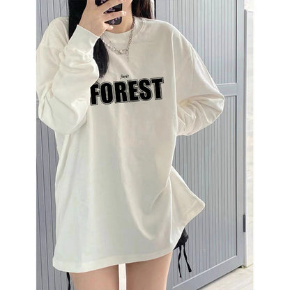 Women’s Loose Long-Sleeve Top – Casual Spring & Autumn Shirt