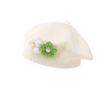 Baby Girl Wool Knitted Beret – Cute Toddler Hat
