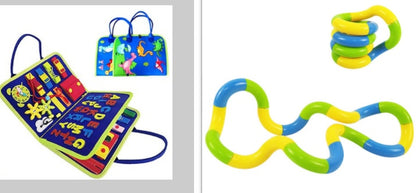 Early Learning Busy Board for Children – Dressing & Buttoning Toy