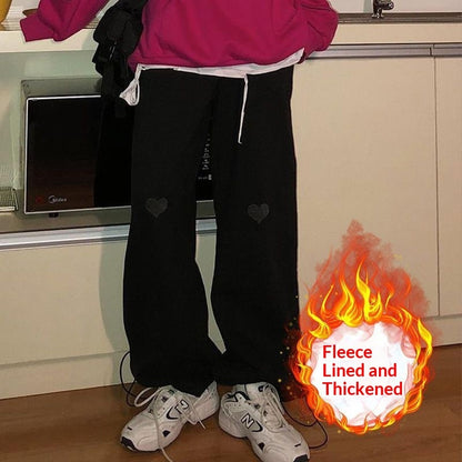 Women’s Loose High-Waisted Sweatpants – Lightweight Casual Lounge Pants