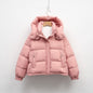 Women’s Korean-Style Hooded Puffer Jacket – Warm Winter Coat for Cold Weather