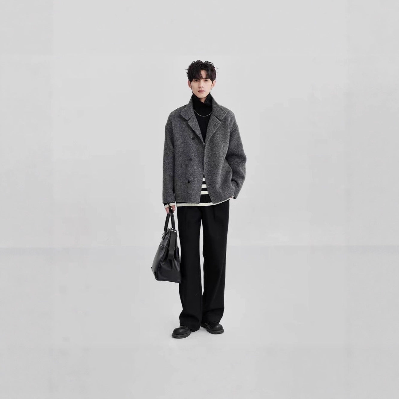 Men’s High-End Wool Coat – Autumn & Winter Luxury Outerwear