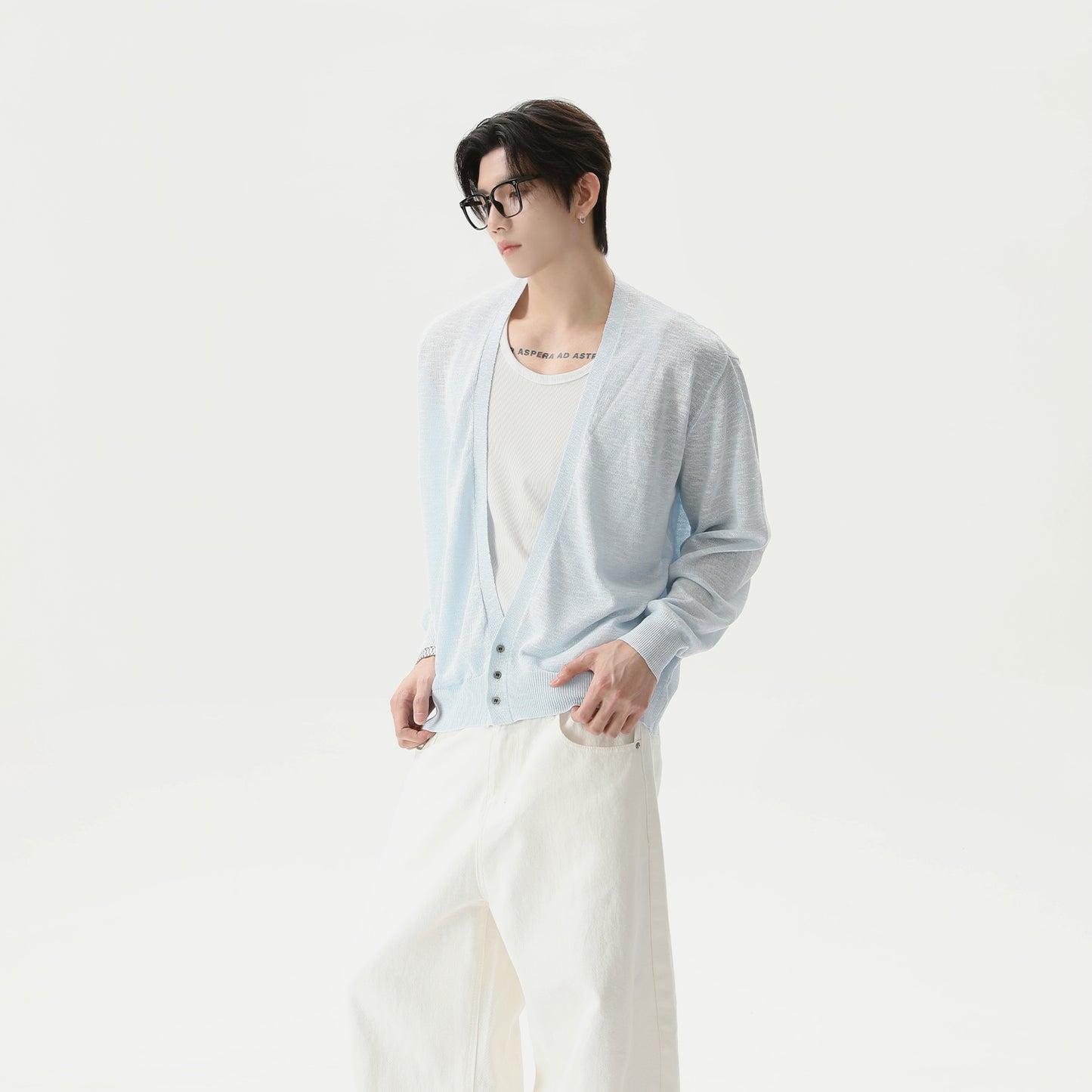 Men’s Long-Sleeve Polo Sweater – Turn-Down Collar Knit Top