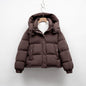 Women’s Korean-Style Hooded Puffer Jacket – Warm Winter Coat for Cold Weather