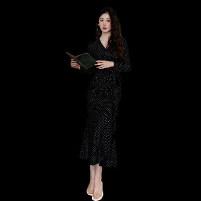 Autumn Women’s Waist-Tie Dress – New Fashion Casual Dress