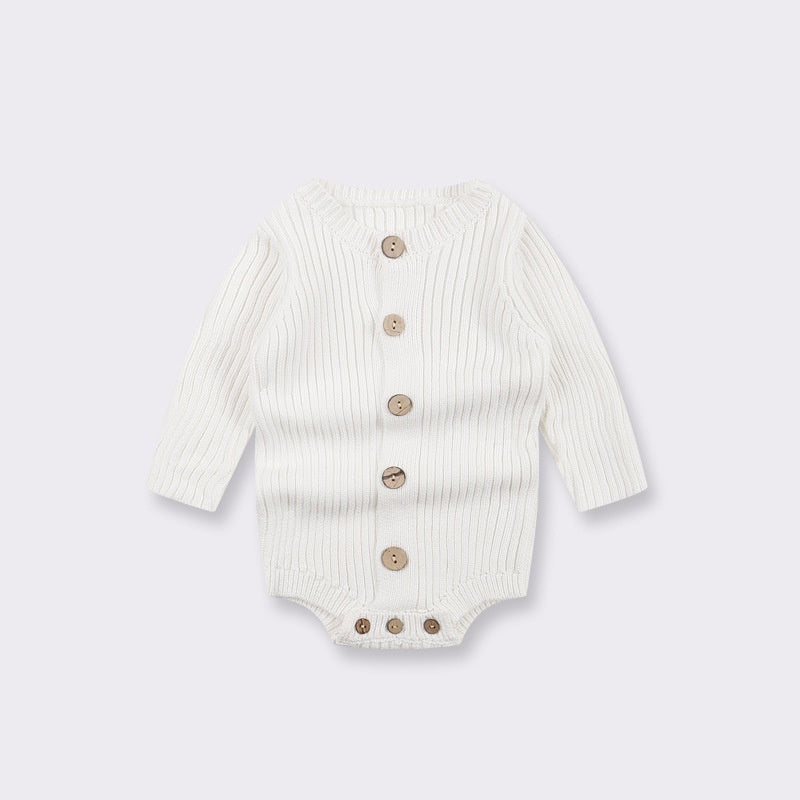 Baby Knitted Sweater Bodysuit – One-Piece Infant Outfit