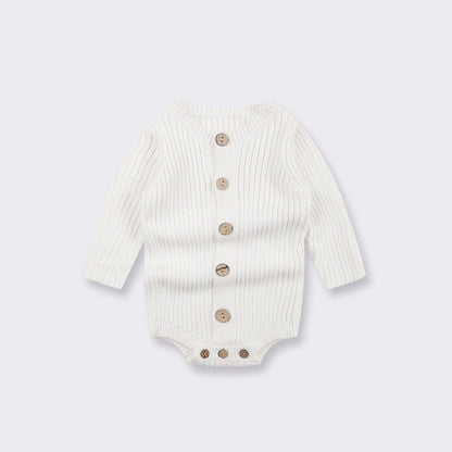 Baby Knitted Sweater Bodysuit – One-Piece Infant Outfit