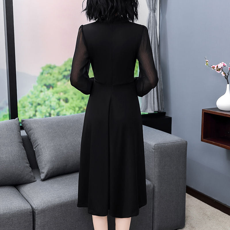 Women’s Slim Fit Long Sleeve Elegant Dress – Chic Fashion Evening / Office Dress