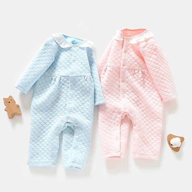Baby Girl Korean Style Jumpsuit – Cute Romper for Infants