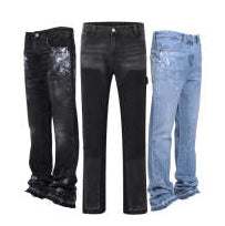 Men’s Straight-Leg Denim Pants – Street Style Casual Jeans